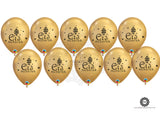 B-EID003 Eid Mubarak Gold Balloons 10