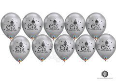 B-EID004 Eid Mubarak Silver Balloons 10