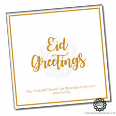 Eid Greetings Gold Foil