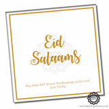 Eid Salaams Gold Foil