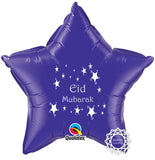 EGCPURPLE Eid Mubarak Foil Balloon Purple