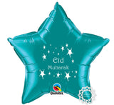 EGCTEAL Eid Mubarak Foil Balloon Teal