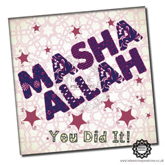 MAS003 MaSha 'Allah You Did It Pink