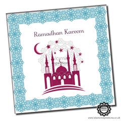 RMZ002B Ramadhan Kareem Blue Plum