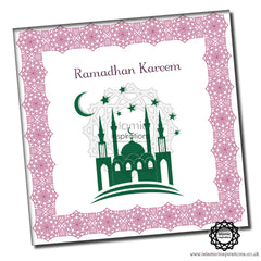 RMZ002A Ramadhan Kareem Pink Green