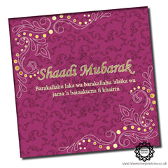 WWC021 Deep Red Shaadi Mubarak