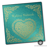 WWC039 Gold Heart Walima Mubarak